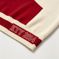 Pull tricoté personnalisé pour homme à manches courtes, jacquard lettres grecques, broderie éléphant sur manches, col rond