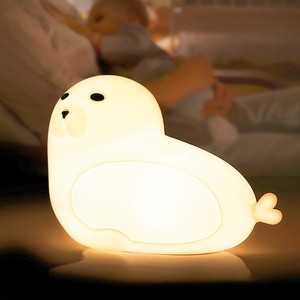 <span class=keywords><strong>Prodotti</strong></span> innovativi leone marino Led luci notturne in Silicone per camera dei bambini in Silicone Pat notte luce Soft Touch Silicon notte - Product Image 3