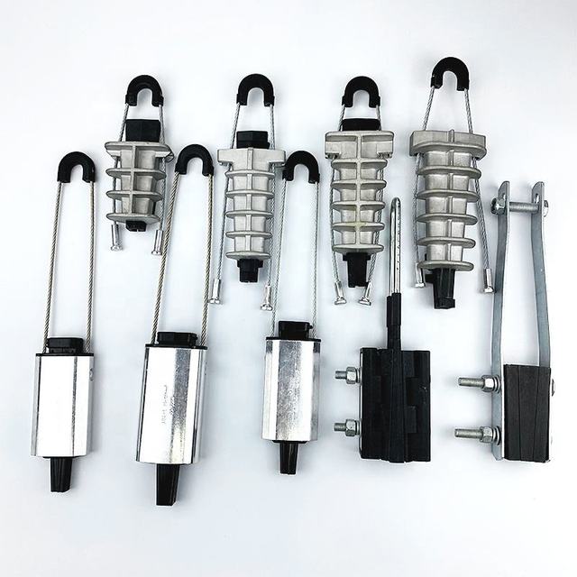 DHX ADSS Aluminum Alloy Pole Drop Anchor Clamps Overhead Optical Cable Suspension Dead End Tension Clamp Power Accessories Model