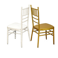 Chaises Chiavari à louer pour mariage, banquet, salle à manger, chaise Chiavari en métal doré