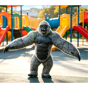 Disfraz Inflable Gigante de Gorila, Traje Realista de Peluche de King Kong Orangután para Fiestas, Eventos, Publicidad y Halloween - Product Image 2