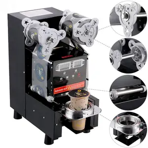 Flexible Manufacturing Cup Sealing Machine Energy Saving Fully Automatic Cup Sealer Machine