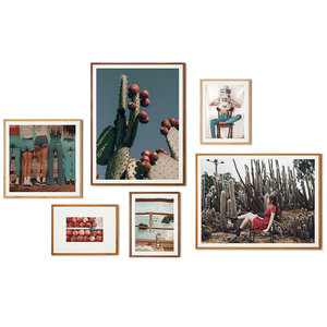 Cadre photo mural en <span class=keywords><strong>bois</strong></span> massif écologique personnalisé, bricolage, cadre photo mural 01, montage mural agrandi, combinaison créative, salon - Product Image 5