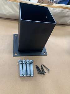 Supports de pergola en acier inoxydable Support d'angle à angle droit à 3 voies en acier au carbone avec support d'extension - Product Image 2