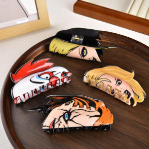 Jepit Rambut Gaya Baru YJL Desain Unik untuk Wanita dan Gadis, Jepit Rambut Bertema Horor, Jepit Rambut Akrilik yang Dapat Dikustomisasi - Product Image 4