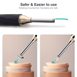 YUESHUN Cuillère auriculaire intelligente avec caméra, connexion Wi-Fi, endoscope avec LED 1080P, nettoyage amovible pour usage domestique - Product Image 4