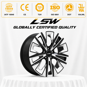ล้อฟอร์จ LS8167 5x114.3 5x120 ขนาด 18 19 20 นิ้ว สีดำเงา ขอบขัดเงา แบบแยกส่วน สำหรับ Audi Honda - Product Image 3