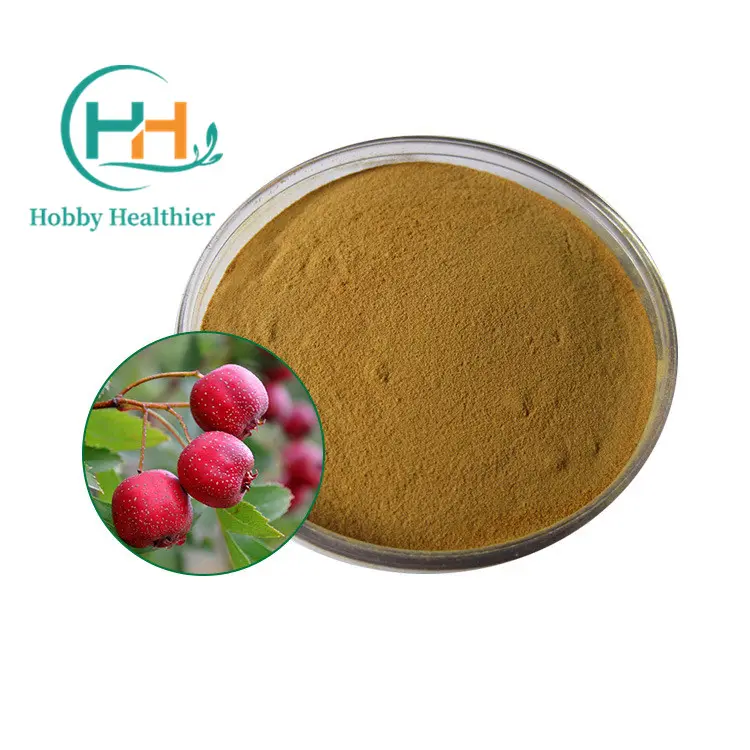 Hawthorn Leaf Extract High Quality Vitexin 2% Hawthorn Berry Extract Powder 5% Hawthorn Flavone