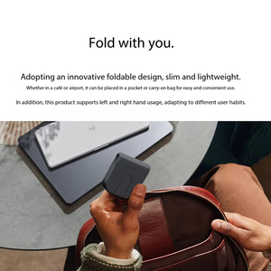 เมาส์พับได้ Logitech MOBI FOLD พกพาสะดวก เมาส์ไร้สาย แบตเตอรี่แบบชาร์จได้ - Product Image 2