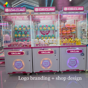 미국 플러그 영어 언어 지원 110V 전원 실내용 아케이드 코인 작동 인형 뽑기 기계 도매 - Product Image 2