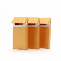 Boîtes à cigares en papier kraft imprimées sur mesure avec séparateur, laminées mat et gaufrées pour l'emballage de tabac, boîte cadeau