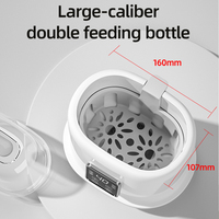 Portable 4-en-1 multifonction affichage numérique fabricant de nourriture pour bébé Double chauffe-biberon avec stérilisateur à vapeur échantillon gratuit tasse