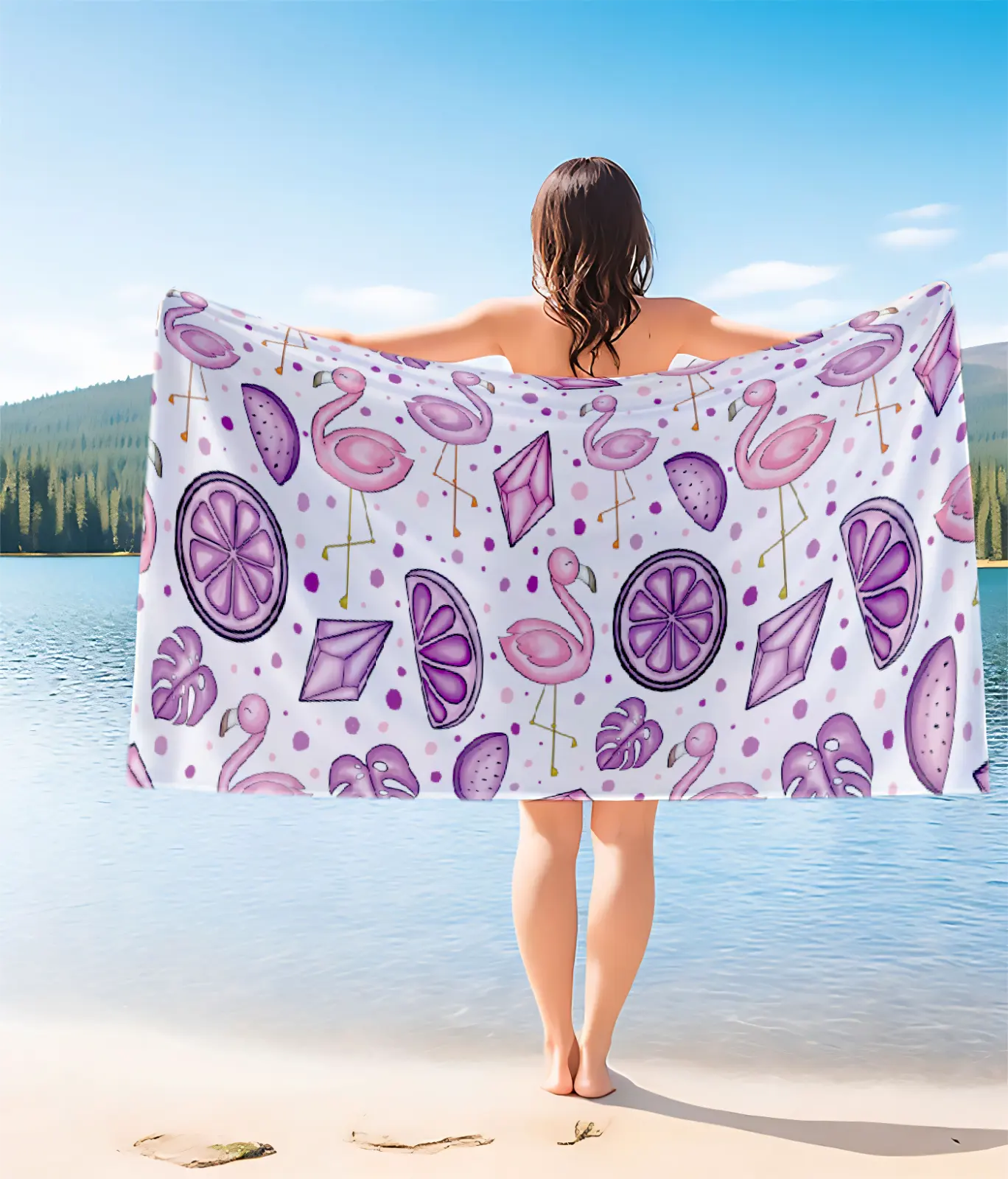 Factory Directly Custom Print Fast Quick Drying Microfiber Printed Sand Free Beach Towels With Logo