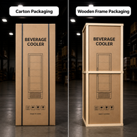 Vitrine Réfrigérée Verticale Commerciale de Qualité Supérieure pour Boissons – Congélateur et Réfrigérateur