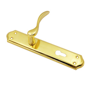 Poignées et serrures de porte en alliage de zinc de style européen classique moderne de bonne qualité avec cylindre de porte et clés - Product Image 3