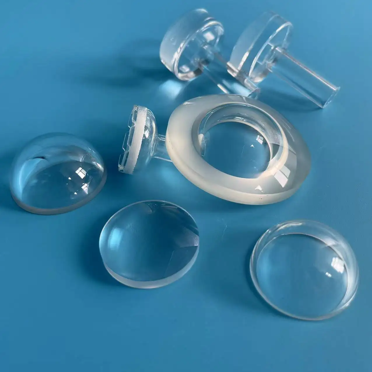 고온 UV 융합 실리카 보호 돔 커버 렌즈 광학 석영 유리 볼 렌즈