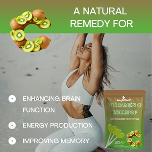 OEM Vegan vitamina C lecca lecca migliorare la salute immunitaria integratore alimentare <span class=keywords><strong>Kiwi</strong></span> frutta vitamina C lecca lecca per adulti e bambini - Product Image 4