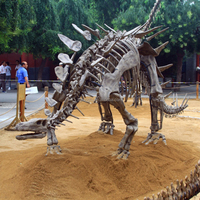 Réplique artificielle de dinosaure géant grandeur nature de qualité musée