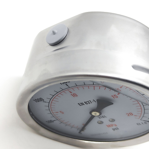 เกจวัดความดันแบบ <span class=keywords><strong>Bourdon</strong></span> บรรจุของเหลว ความแม่นยำสูง 400psi ระดับความแม่นยำ CL1.0 - Product Image 2