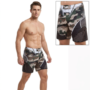 Boxers pour hommes de qualité supérieure, respirants, camouflage, taille mi-haute, séchage rapide, imprimés par sublimation, avec logo à la taille - Product Image 1