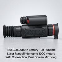 Monoculaire thermique Sytong LM02-25LRF, vision nocturne 256x192, télémètre laser 1000m, lunette de vision nocturne