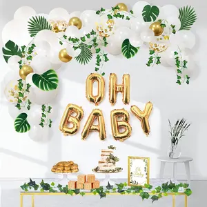 Party Suppliers Wholesale Baby Shower Balloon Garland Arch Decor for Boy and Girl Sweet Decoration Jungle Safari Woodland Theme