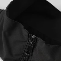 Blousons de moto noirs brodés pour hommes, style OEM, coupe courte, zippés, type bomber ou varsity, personnalisables