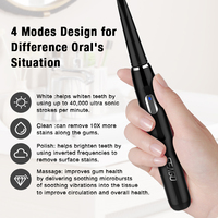 Brosse à dents électrique sonique rechargeable SEAGO OEM personnalisée, pas chère, 40 000 vibrations, IPX7, 4 modes, haute qualité