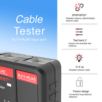 Testeur de câbles réseau HABOTEST HT812A anti-interférences, blindé, multifonction, avec interface USB, écran LCD, IP65