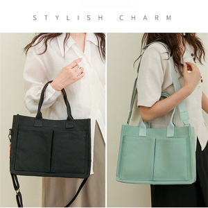 Stylish <b>Charm</b> Women's Tote <b>Bag</b> Large Capacity Oval Shape Zipper Closure Everyday Fashion Shoulder <b>Bag</b> Summer 2023 - Product Image 1