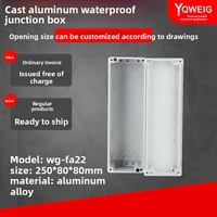 Boîtier en aluminium moulé sous pression avec revêtement en poudre FA22, boîte de jonction 250x80x80mm, étanchéité et câblage extérieur, Chine continentale