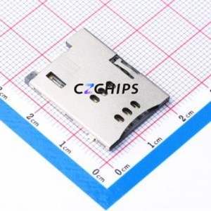 SIM-1001-P8 SIM Card Connector SMD Connector Self-Return Type Mini SIM Card Card Holder 1.8mm - Product Image 1