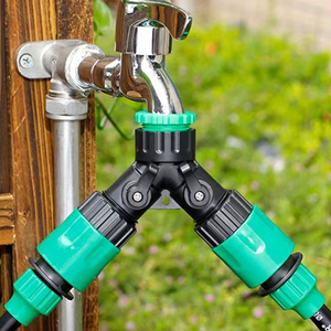 Water <strong>Pipe</strong> Two-way Ball Valve Garden <strong>Hose</strong> <strong>Splitter</strong> 3/4" 2 Way Plastic Water <strong>Hose</strong> <strong>Splitter</strong> for Landscaping Gardening Irrigation - Product Image 2