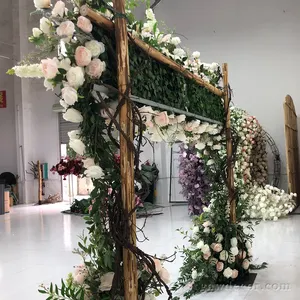 GNW High Quality Decorative Wedding Decoration Arrangement Background Artificial Green Flower Arch For Wedding And Home Decor