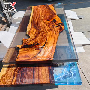 مكتب مكتب راتنج الإيبوكسي مخصص من المصنع ، مكتب استقبال الشاي ، كرسي نهري ، تصميم طاولة مطعم قهوة بار - Product Image 2