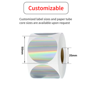 Cao Cấp Vật Nuôi Chất Liệu Holographic Cầu Vồng Sticker Cuộn Không Thấm Nước Bắt Mắt Laser Bao Bì Đầy Màu Sắc Nhãn - Product Image 4