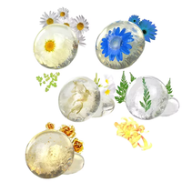 Sabun Kristal Transparan Buatan Tangan Asam Amino Herbal Organik dengan Aroma Bunga Kering Sabun Pemutih Wajah