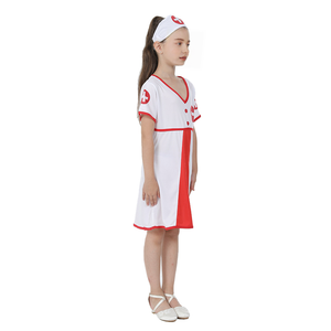 Costume de jeu de rôle professionnel pour enfants activité sur le thème de l'école petite <span class=keywords><strong>infirmière</strong></span> Costume Halloween fête scène Performance Costume - Product Image 4