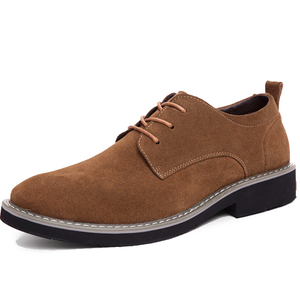 Chaussures habillées en cuir pour hommes, confortables, durables, à lacets, couture tendance, décontractées - Product Image 1