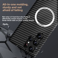 Étui de téléphone portable à motif fibre de carbone, ultra-fin, en PC, magnétique, pour Samsung Galaxy S26 S25 S24 S23 S22 S21 Ultra