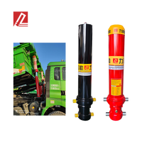 Vérin hydraulique télescopique simple effet 3-5 étapes pour camion benne, en acier 27SiMn, avec joint Hallite, haute qualité
