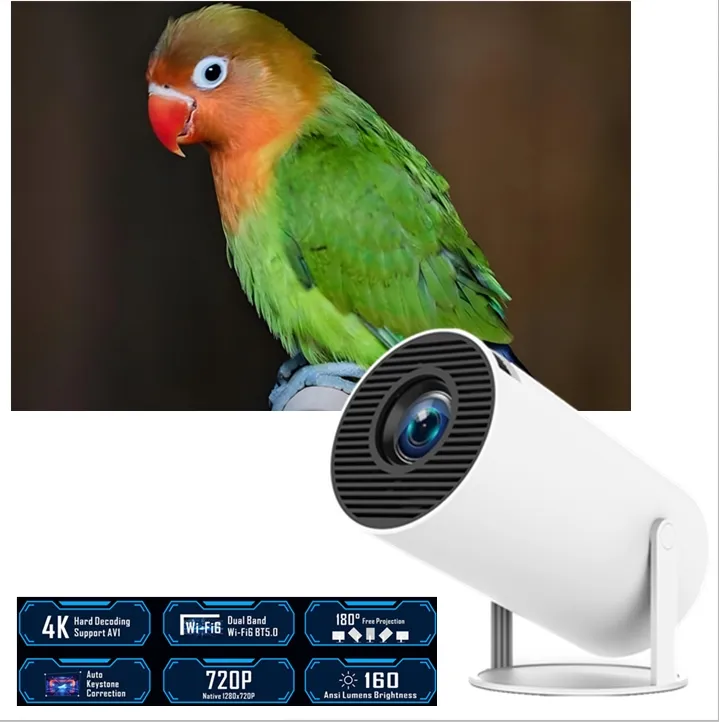 HY300 Pro akıllı projektör Full HD 1280*720P Video Proyector mini ev sineması Lcd Led taşınabilir 4k android 11 Wifi projektörler