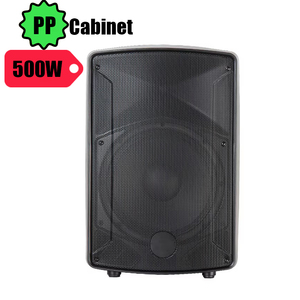 Altavoz PA Pasivo Ligero de 250W 8Ω 94dB con Carcasa de Plástico y Ruedas para <span class=keywords><strong>DJ</strong></span> Móvil y Eventos al Aire Libre - Product Image 1