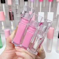 Bouteille cosmétique Brillant à lèvres 10ml Emballage avec logo personnalisé Boîte de brillant à lèvres