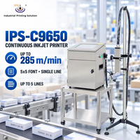 Machine de codage à petits caractères IPS-C550, imprimante à jet d'encre CIJ, codeur de date à jet d'encre continu, buse de 60 μm, distance d'impression de 2 à 16 mm