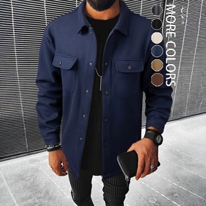 26 Nuevas Chaquetas de Solapa Estilo Urbano Europeo y Americano de Un Solo Botón, Abrigo Holgado Informal de <span class=keywords><strong>Pana</strong></span> para Trabajo - Product Image 1