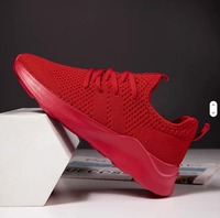 Chaussures de course légères au design minimaliste élégant, doublure en maille respirante, fermeture à lacets, antidérapantes, tendance mode, boîte