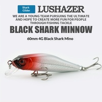 Leurre flottant micro-organisme 60mm 4g en ABS, leurre dur pour gros poissons, vente en gros, pour achigan, truite, brochet, leurre de pêche plongeant en eau profonde