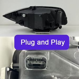 Faro a LED Bicolore Stile Fang Modificato per Auto, Plug and Play, Luce Diurna DRL per <span class=keywords><strong>BMW</strong></span> <span class=keywords><strong>Serie</strong></span> <span class=keywords><strong>1</strong></span> <span class=keywords><strong>E87</strong></span> 2004-2011 - Product Image 4