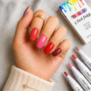 Stylo marqueur pour vernis à ongles en gel 6 couleurs, outil de manucure professionnel - Product Image 2